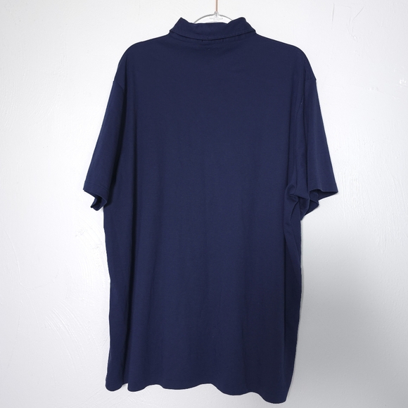 Polo by Ralph Lauren Men's Navy Blue Cotton Polo Shirt XXL - Picture 3 of 8